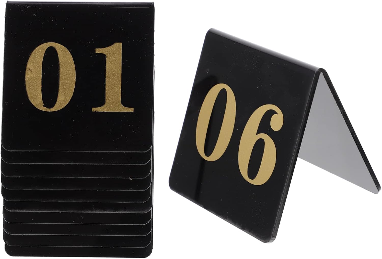 10pcs Acrylic Table Number Plate Decorative Banquet Signs Acrylic Table Numbers Sign Decorative Wedding Signs Acrylic Table Numbers for Wedding Acrylic Table Number Signs