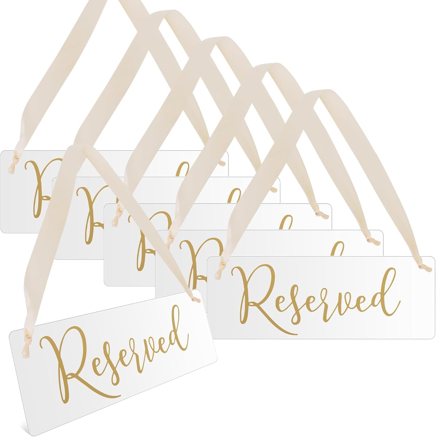 Reserved Signs for Wedding Chairs Reserved Chair Signs