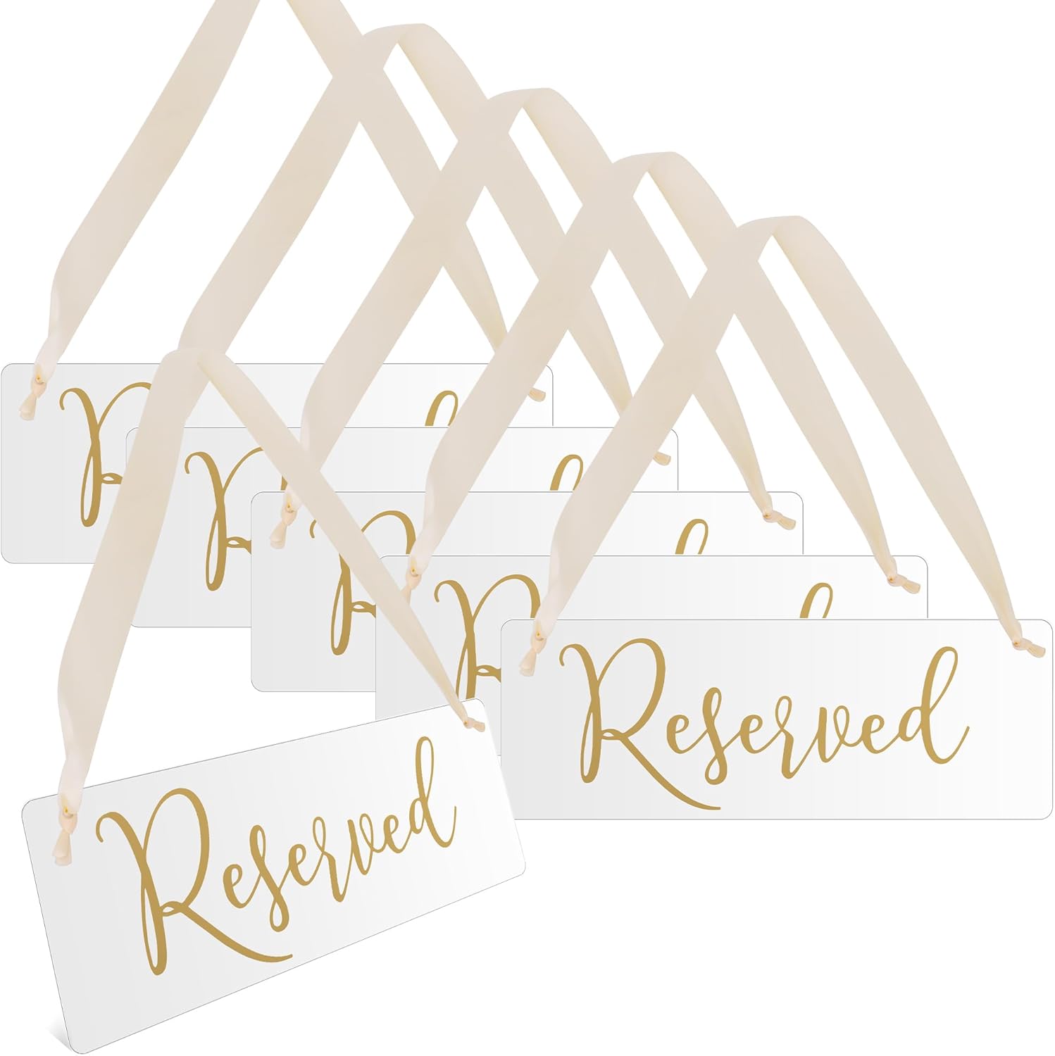 Reserved Signs for Wedding Chairs Reserved Chair Signs